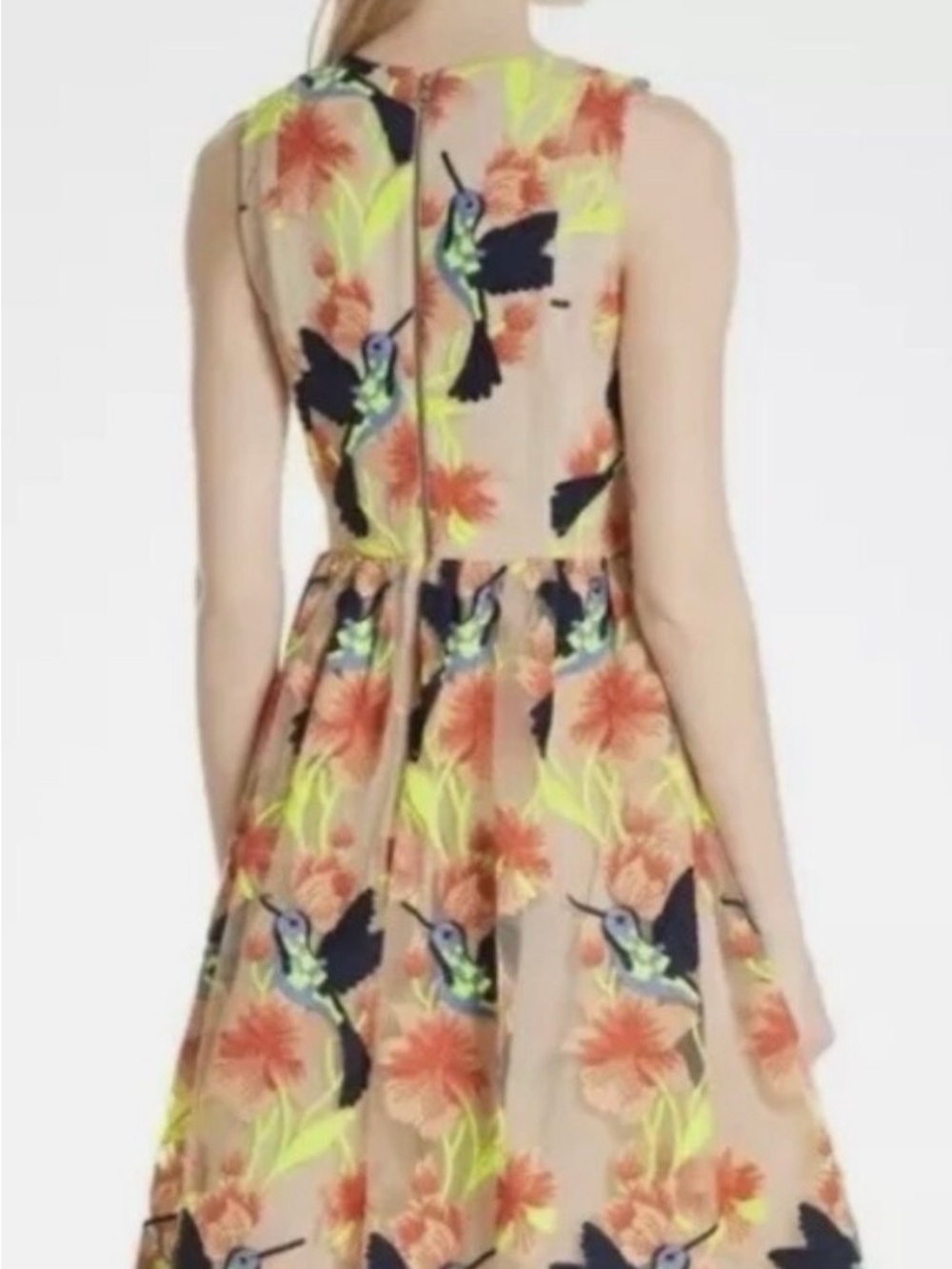 Rare and beautiful Alice and Olivia Hummingbird dress